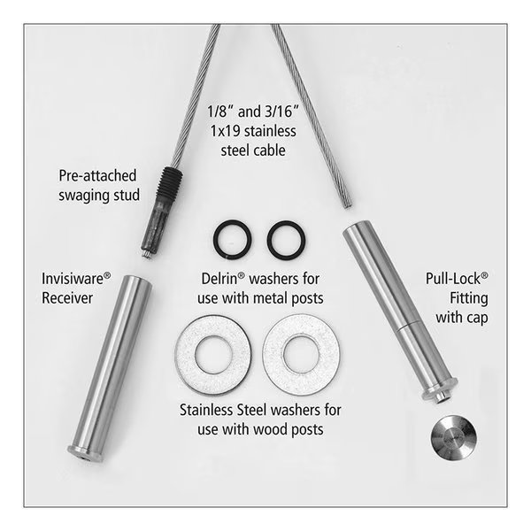 Cable Rail 224 Pro Kit 40 ft, Railfx, Mfr#: RFX22440